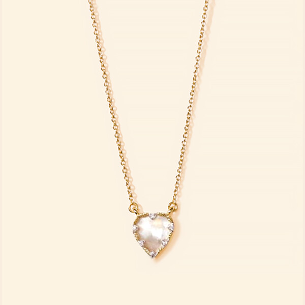 Collier lima nacre coeur