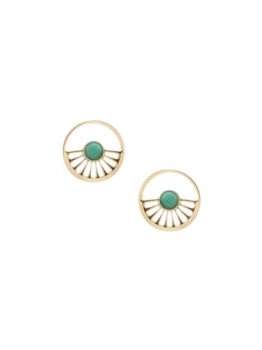 puces d'oreilles sunset boulevard malachite
