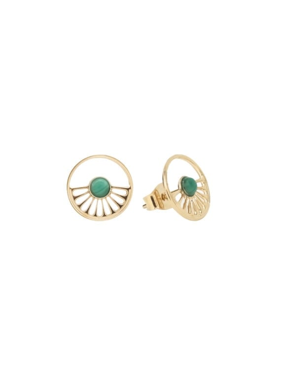 puces d'oreilles sunset boulevard malachite