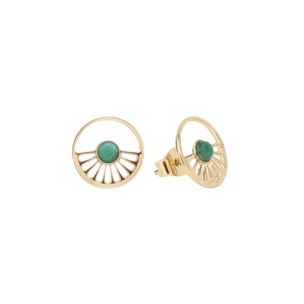 puces d'oreilles sunset boulevard malachite
