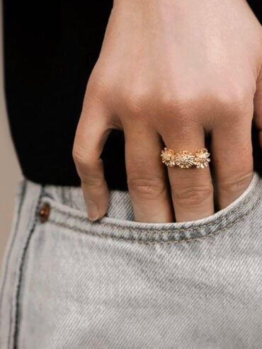 Bague Marguerite triple