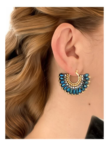 Boucles d'oreilles Montebello Bleu