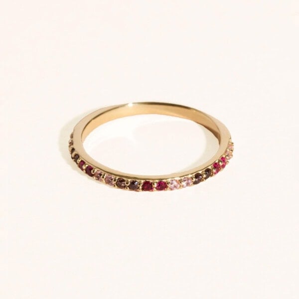 Bague rheya zircons roses