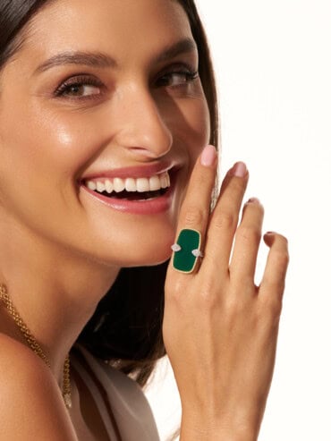 Bague Sangha Onyx Vert