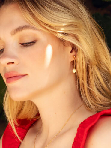 Boucles longues pépites femme