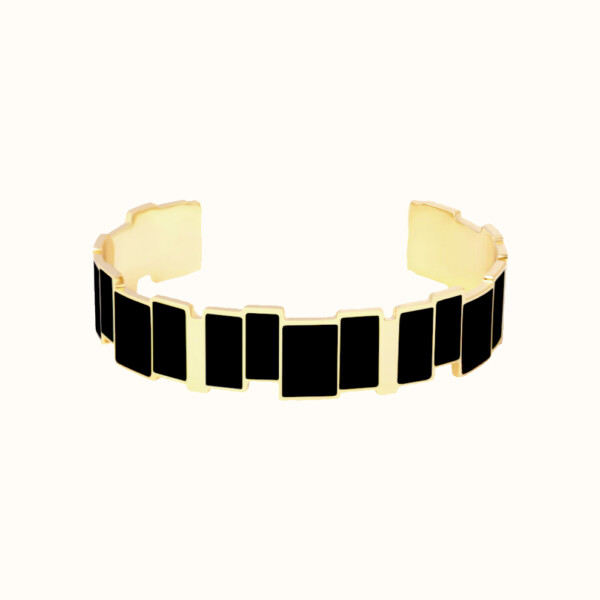 Bracelet jonc Inès noir
