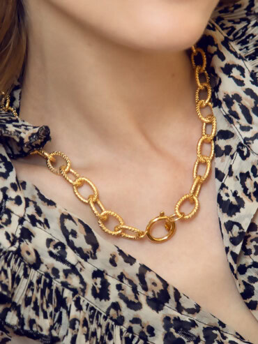 Collier grands maillons Mue