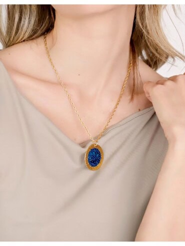 Collier Isabella marine