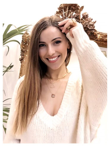 Collier Rosalie Moonstone Pêche Miel