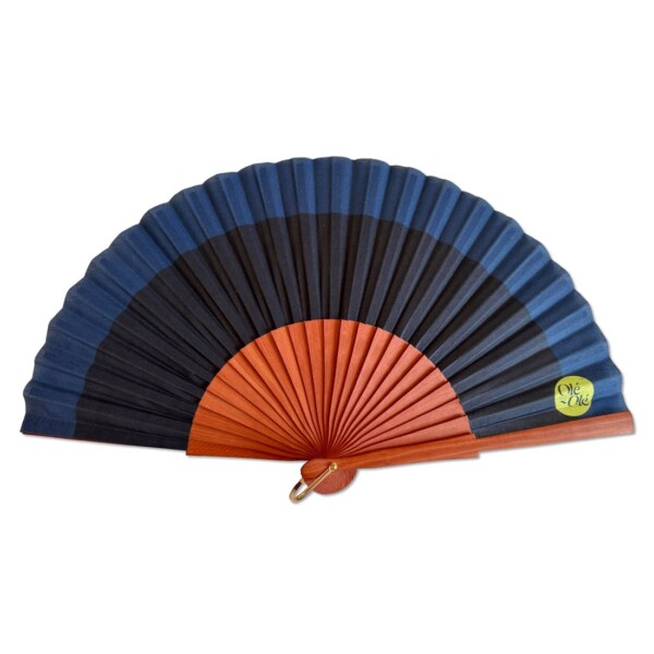 Eventail Venise - bleu marine