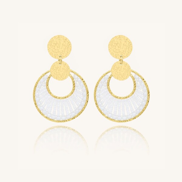 Boucles mini luna blanc
