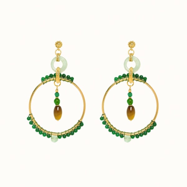 Boucles pendantes colibri