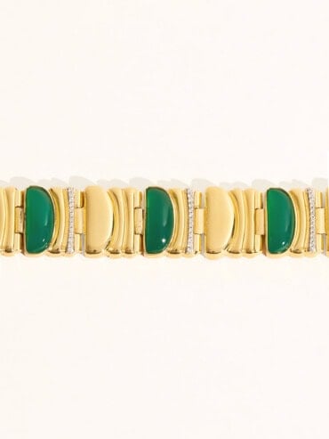 Bracelet seema onyx vert