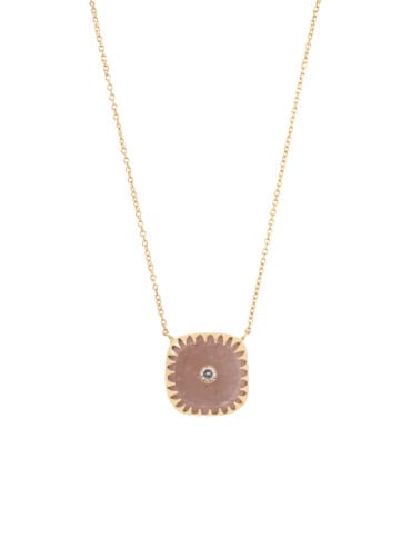 Collier rosalie rose moonstone
