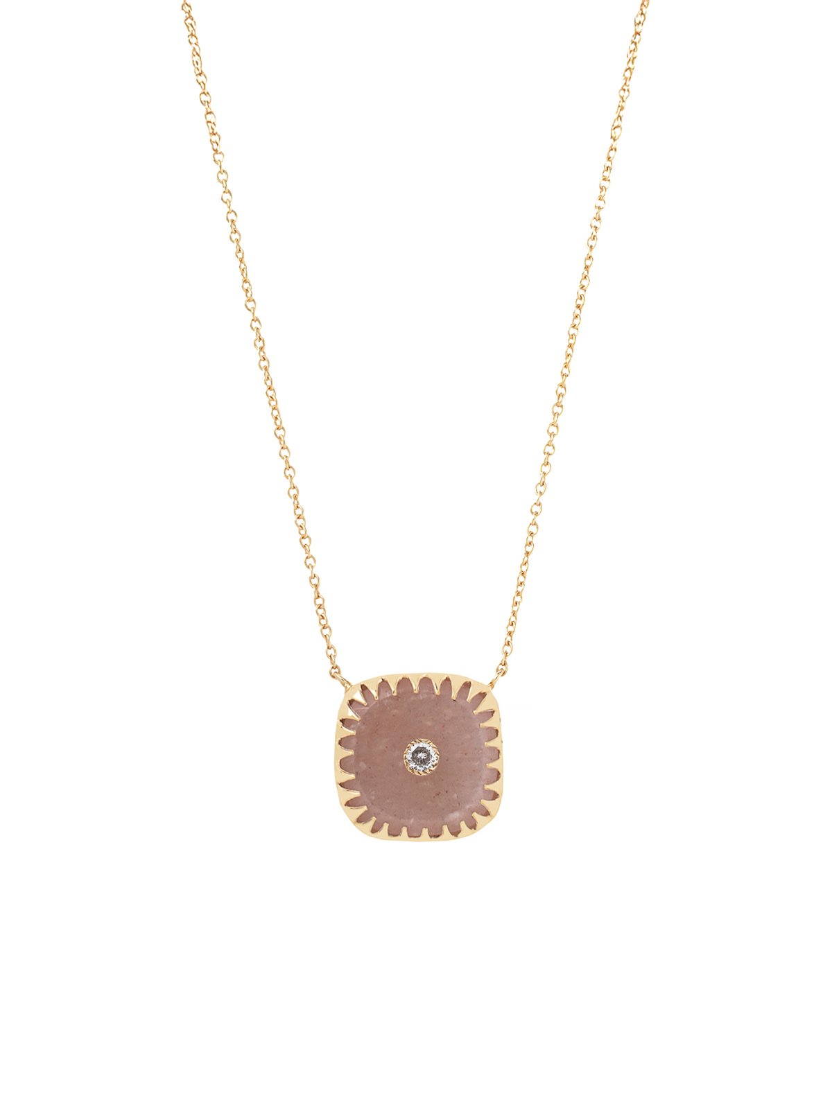 Collier rosalie rose moonstone