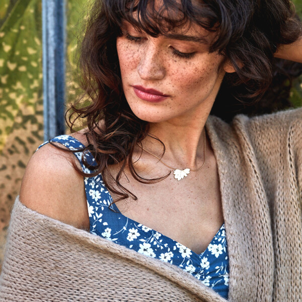 Collier magnolia fleur