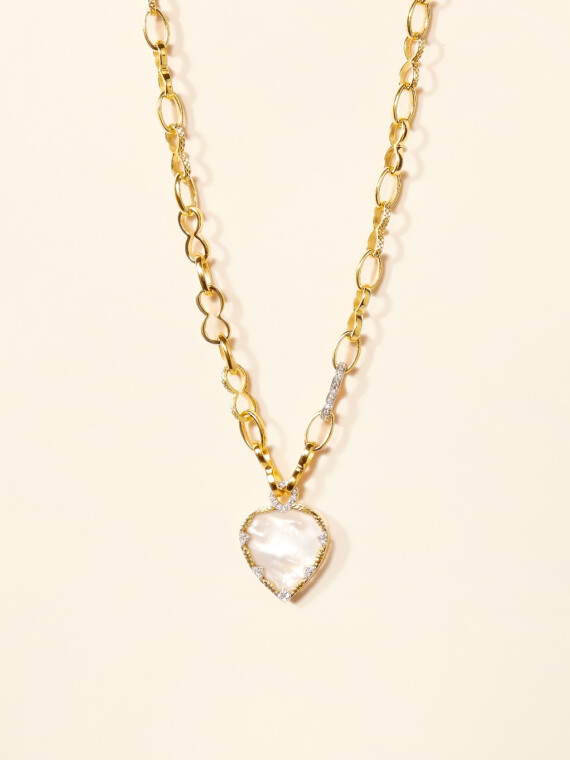 sautoir quartz lima nacre