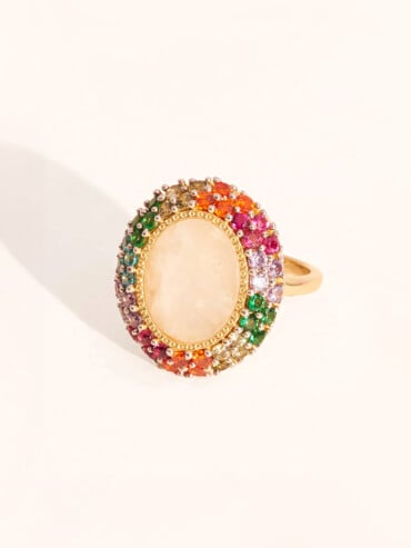 Bague mirage pierre de lune présentation