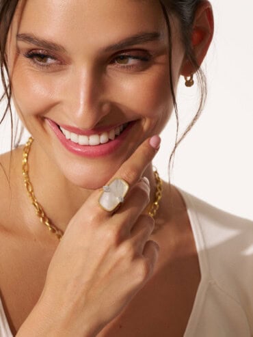 Bague sangha nacre