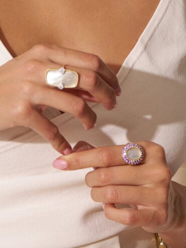Bague Sangha Nacre
