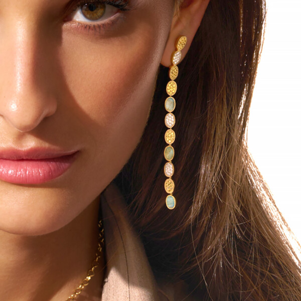 Boucles d'oreilles SINIA labradorite
