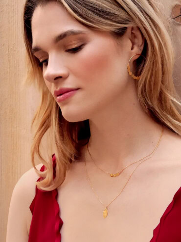 Collier Feuille Ferny Femme