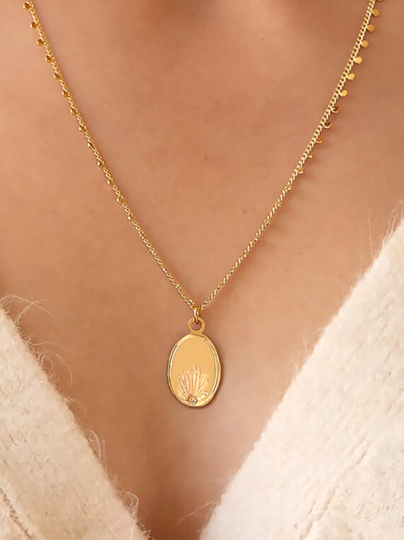 Collier Suzette femme collier médaille
