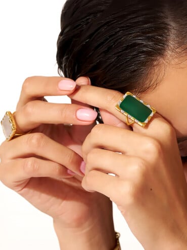 Bague Bianca Onyx vert