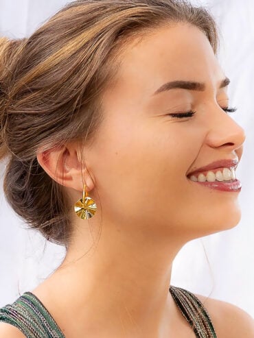 boucles créoles dorées tais femme