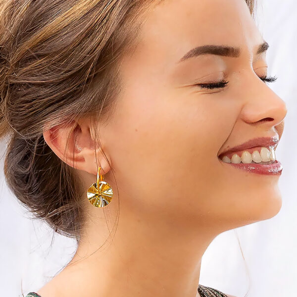 boucles créoles dorées tais femme