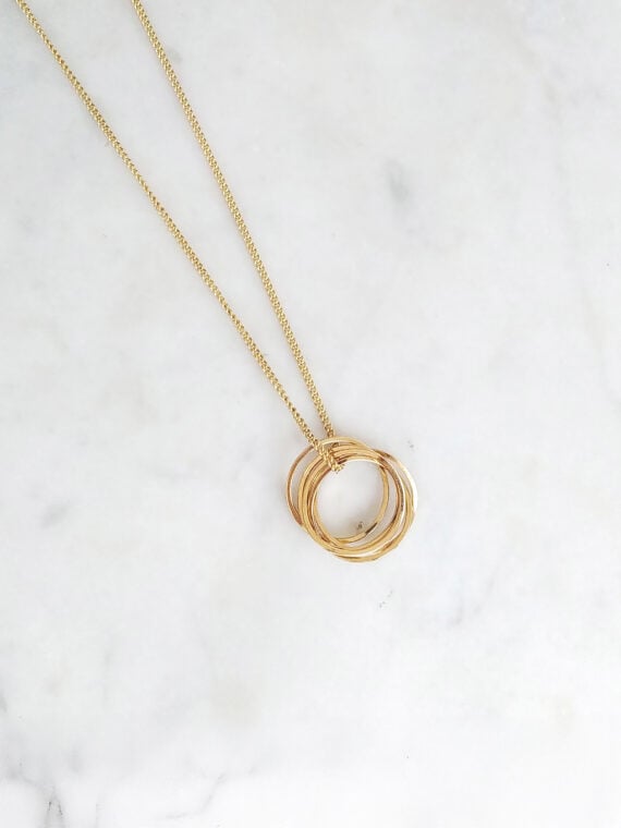 Collier laya anneaux fins