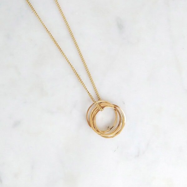 Collier laya anneaux fins