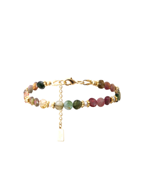 Bracelet tourmalines confettis
