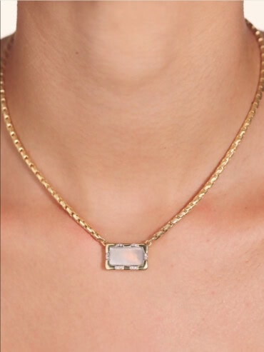 Collier bianca nacre