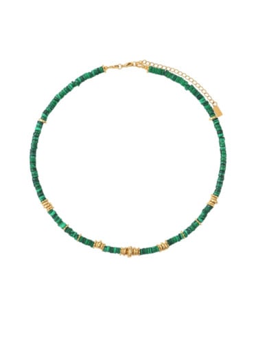 Collier choker sofi malachite. Ras de cou