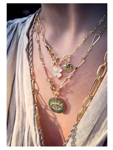 Collier Trèfle blanc Serenity