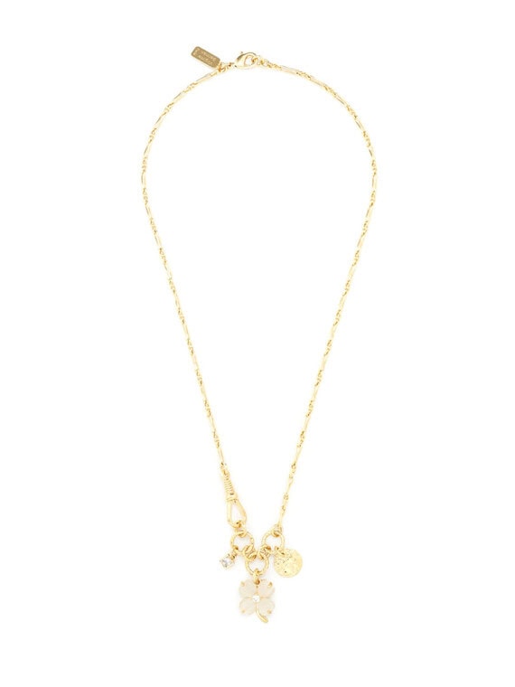 collier trefle blanc serenity
