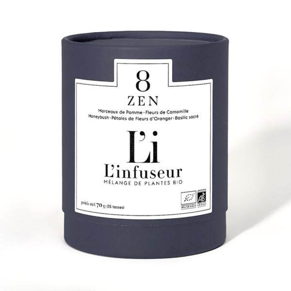 Infusion ZEN N°8 Camomille – Fleur d’oranger – Basilic sacré