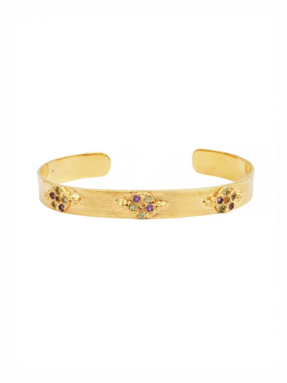 Jonc fleurs tourmalines Giulia