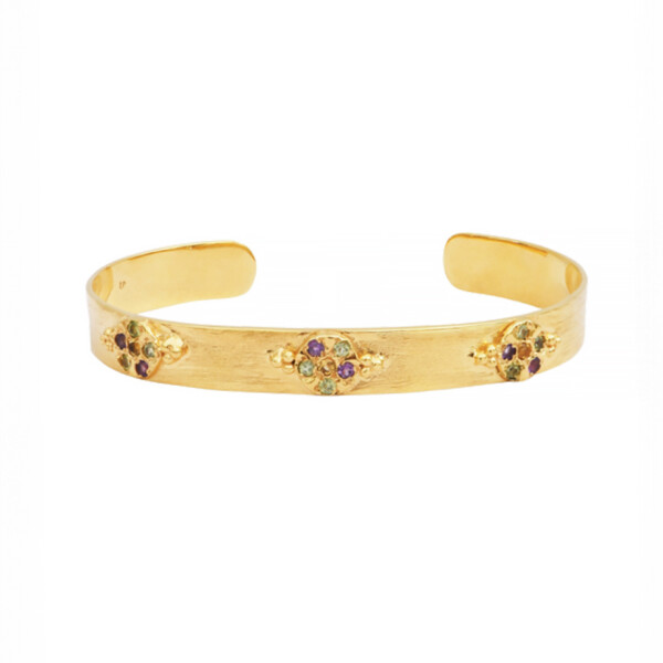 Jonc fleurs tourmalines Giulia