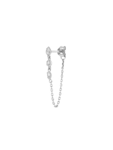 Mono boucle firmament argent