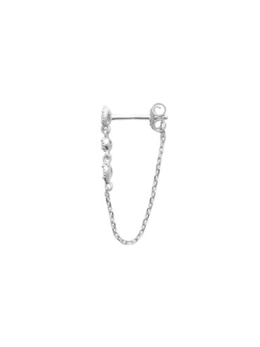 Mono boucle firmament argent