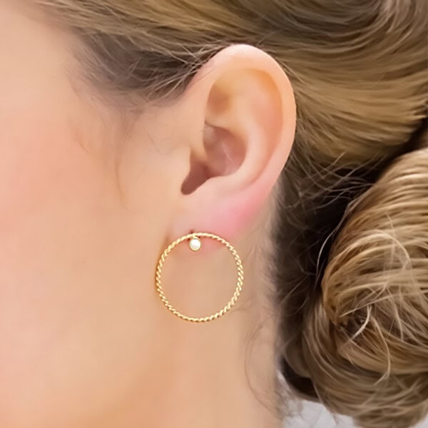 Boucles d'oreilles torsadées angela