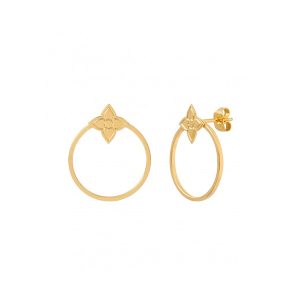 Boucles d'oreilles Holly fleur de neige