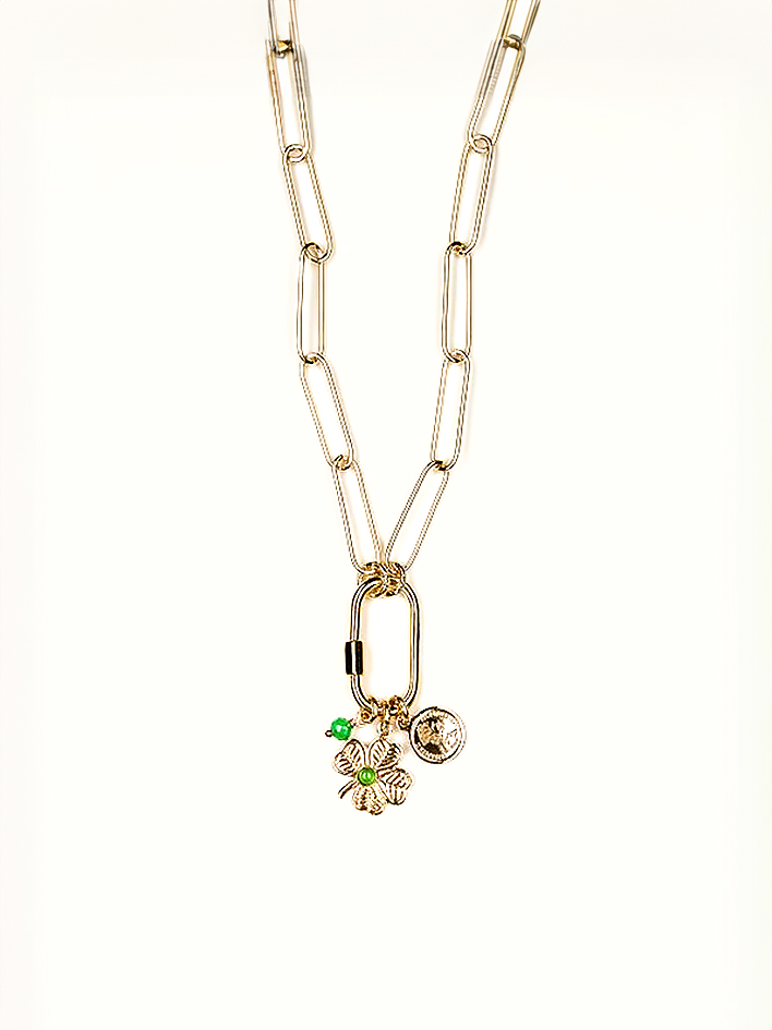 Collier trèfle Charms 3 Collier trefle charms