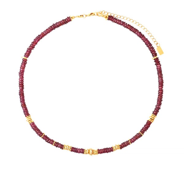 Collier choker sofi grenat