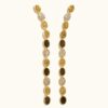 Boucles d'oreilles Sinaï obsidienne doree