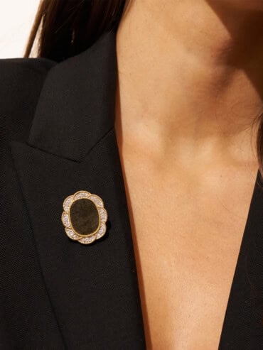 BROCHE Esmée fleur en détail