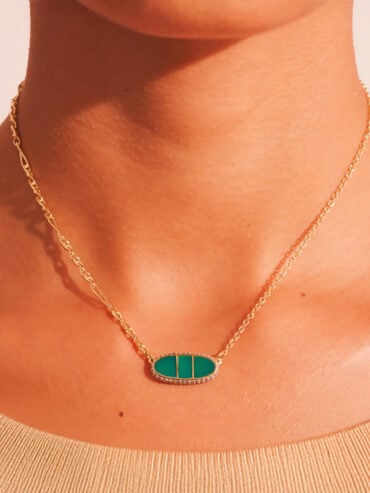Collier Izy Onyx Vert