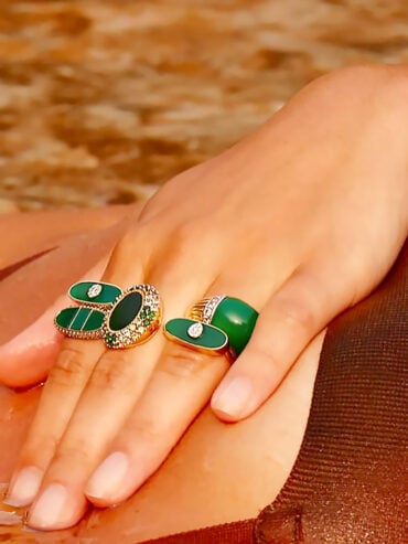 Bague Izy 2 Onyx vert